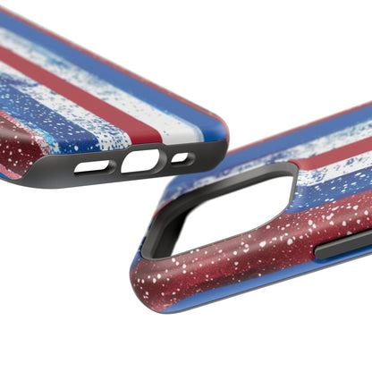 Patriotic Stripes Impact-Resistant Phone Case