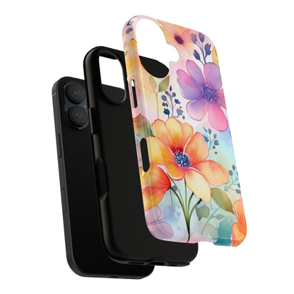 Phone Case - Spring Flower Watercolor Tough Case