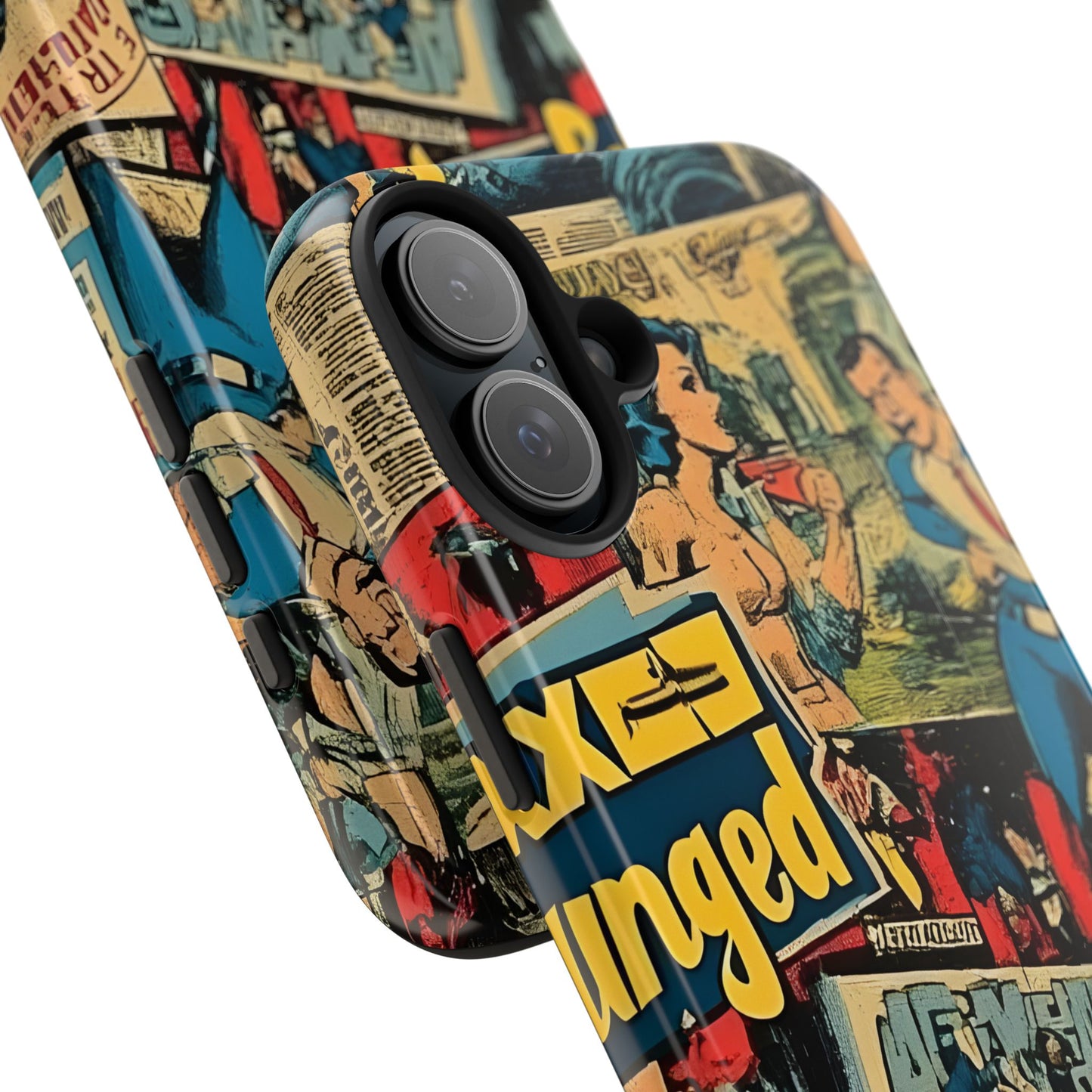 Vintage Comic - Tough Phone Cases, Superhero Phone Covers