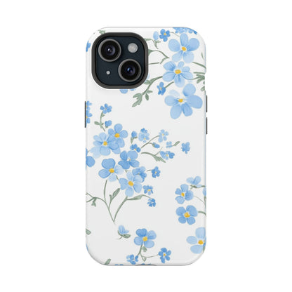 Blue Flower Design Floral Phone Case