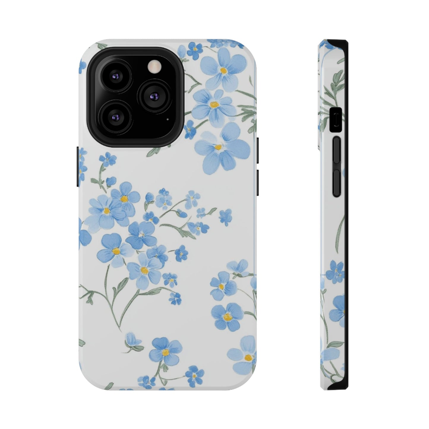 Blue Flower Design Floral Phone Case