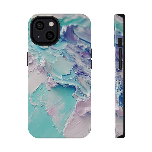 Aqua Abstract Impact-Resistant Phone Case
