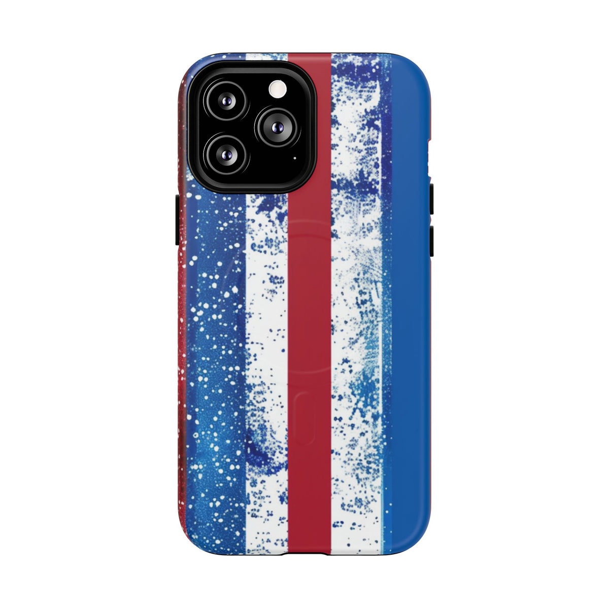 Patriotic Stripes Phone Case | Bold American Flag Design -Tough Magnetic iPhone Cover