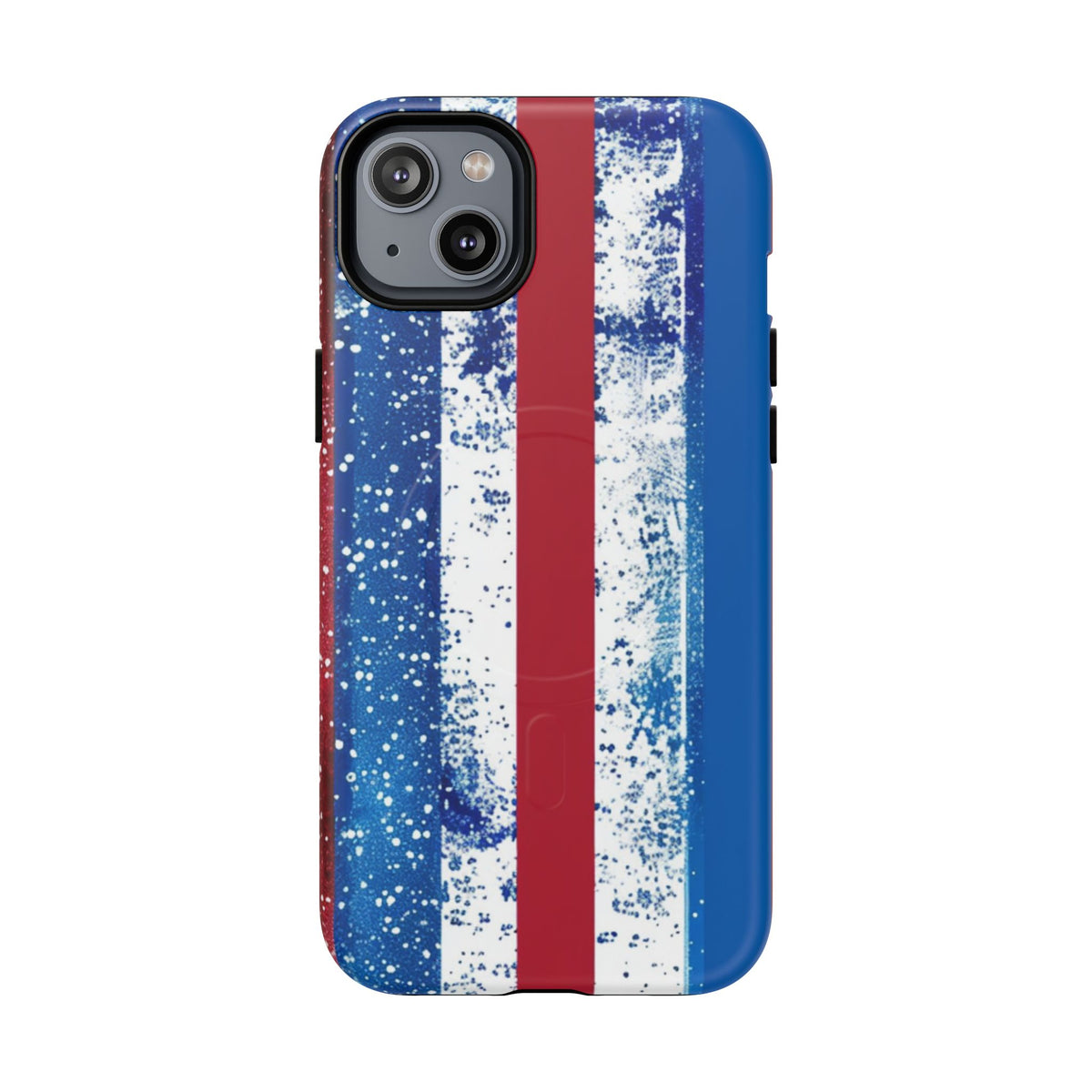 Patriotic Stripes Phone Case | Bold American Flag Design -Tough Magnetic iPhone Cover