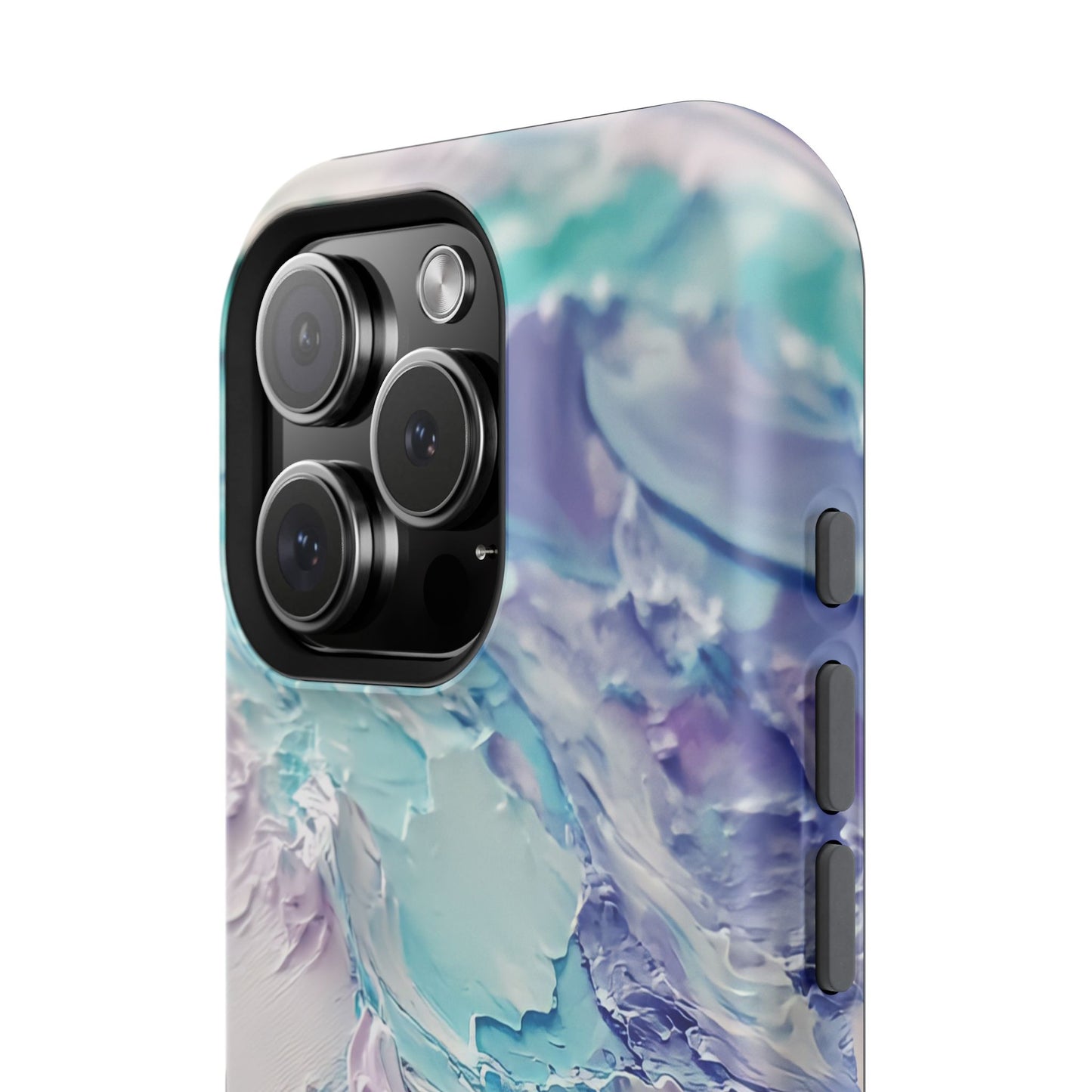 Aqua Abstract Impact-Resistant Phone Case