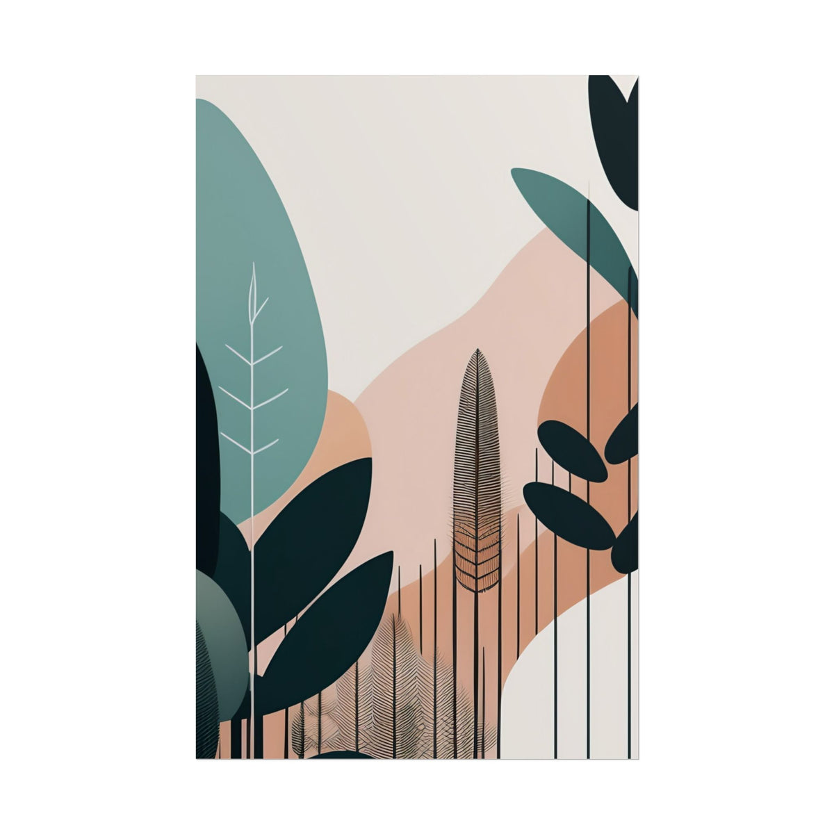 Mid- century nature design poster