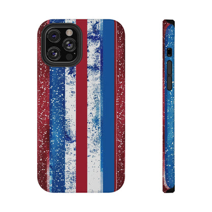 Patriotic Stripes Impact-Resistant Phone Case