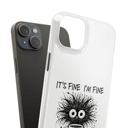 Funny Cat  - Slim phone Case