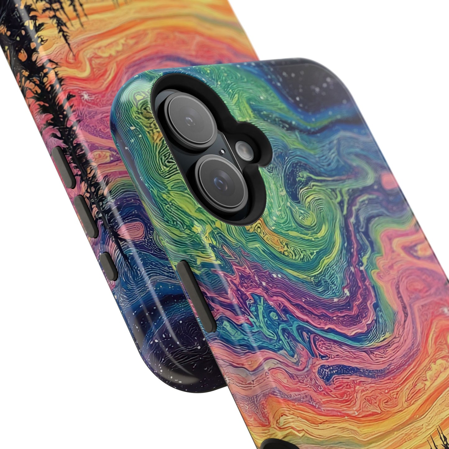 Nature-Inspired Impact-Resistant Phone Case - Vibrant Galaxy Sky Design