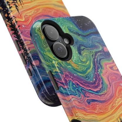 Nature-Inspired Impact-Resistant Phone Case - Vibrant Galaxy Sky Design