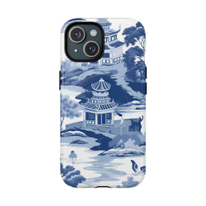 Elegant Blue Landscape Phone Case - Tough Magnetic iPhone Cover