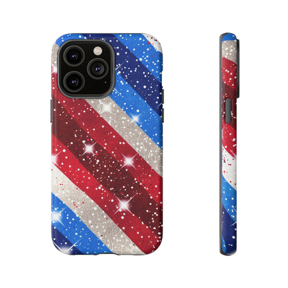 Glittery Patriotic Phone Case - Tough Cases