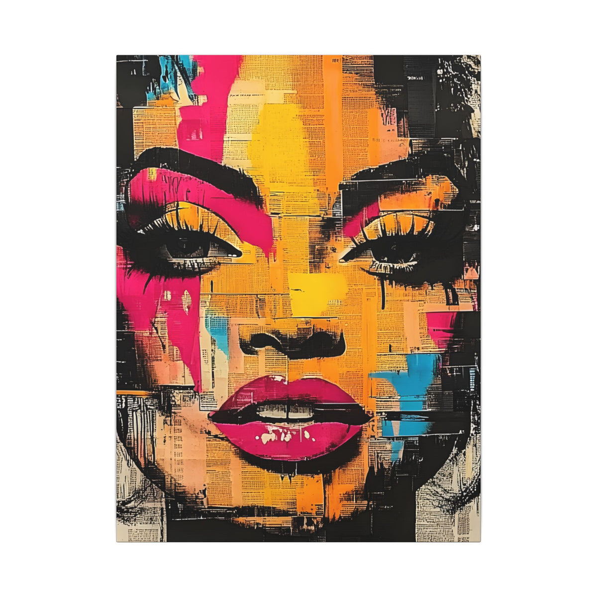 Canvas Wall Art - Retro Pop Culture Women 1