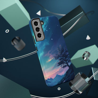 Stunning Galaxy Tree Impact-Resistant Phone Case