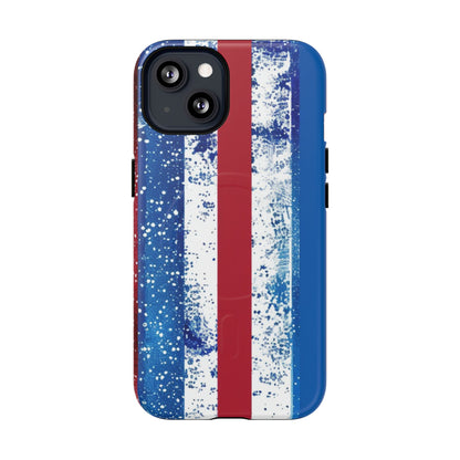 Patriotic Stripes Phone Case | Bold American Flag Design -Tough Magnetic iPhone Cover
