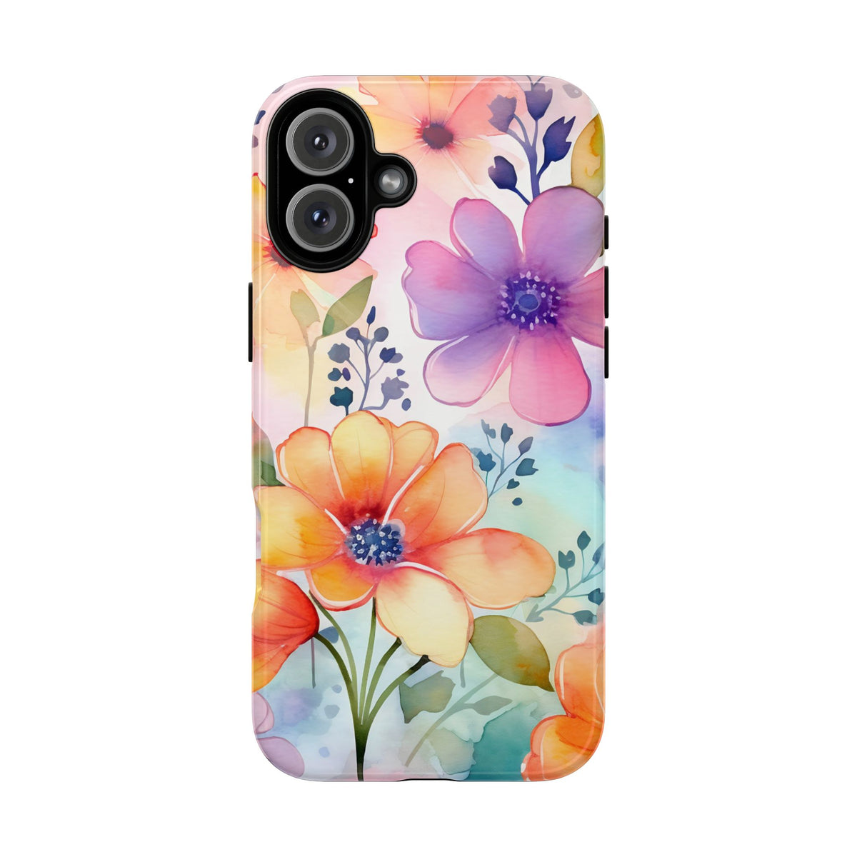 Phone Case - Spring Flower Watercolor Tough Case