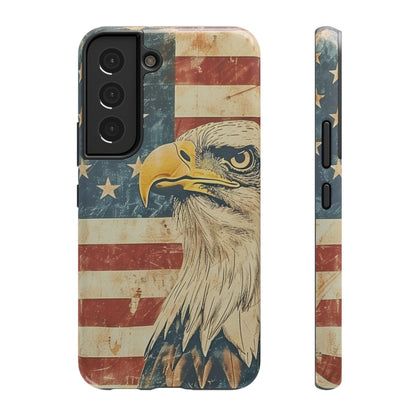 Eagle American Flag Phone Case - Impact-Resistant, Patriotic Design
