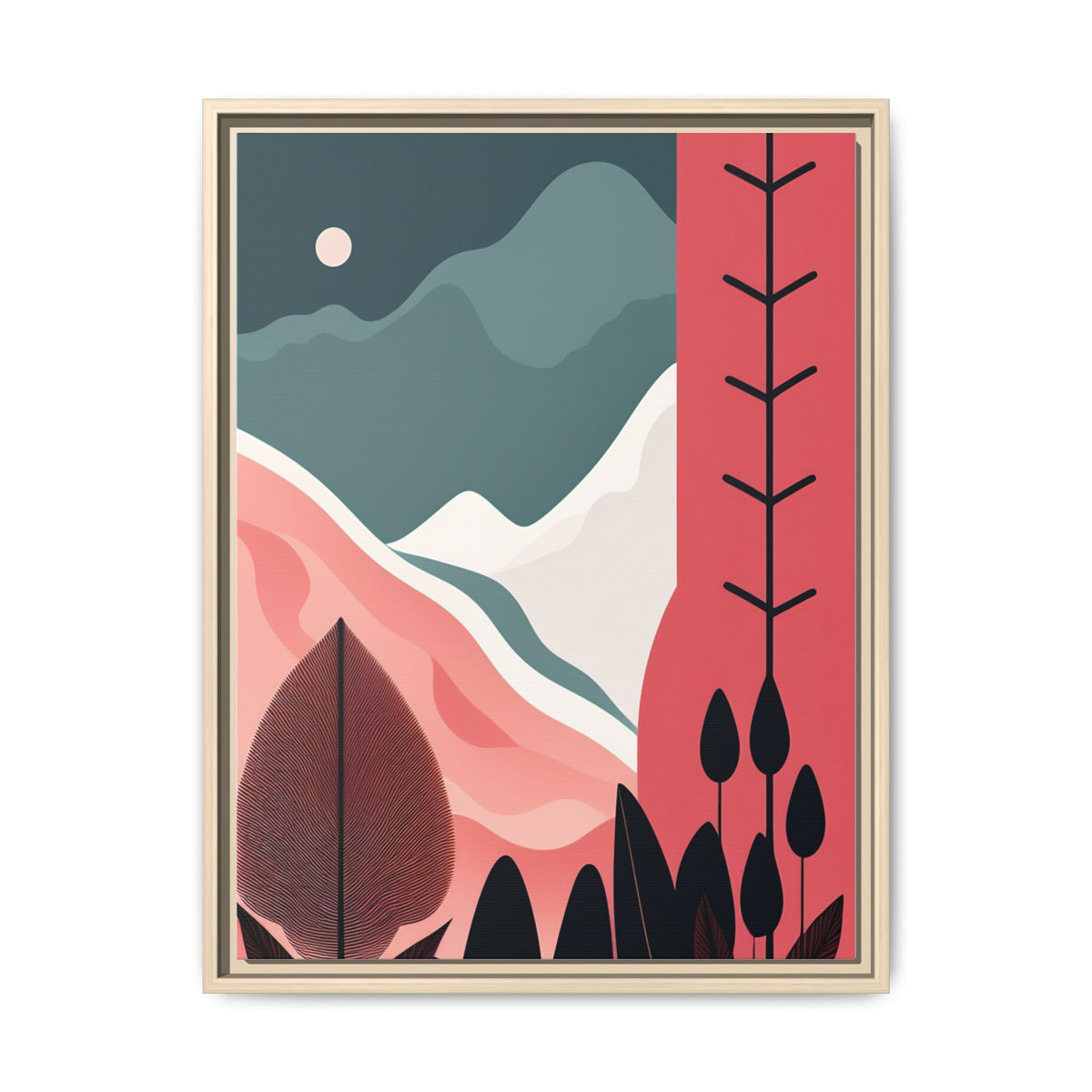 Matte Canvas, Framed (Multi-color)
