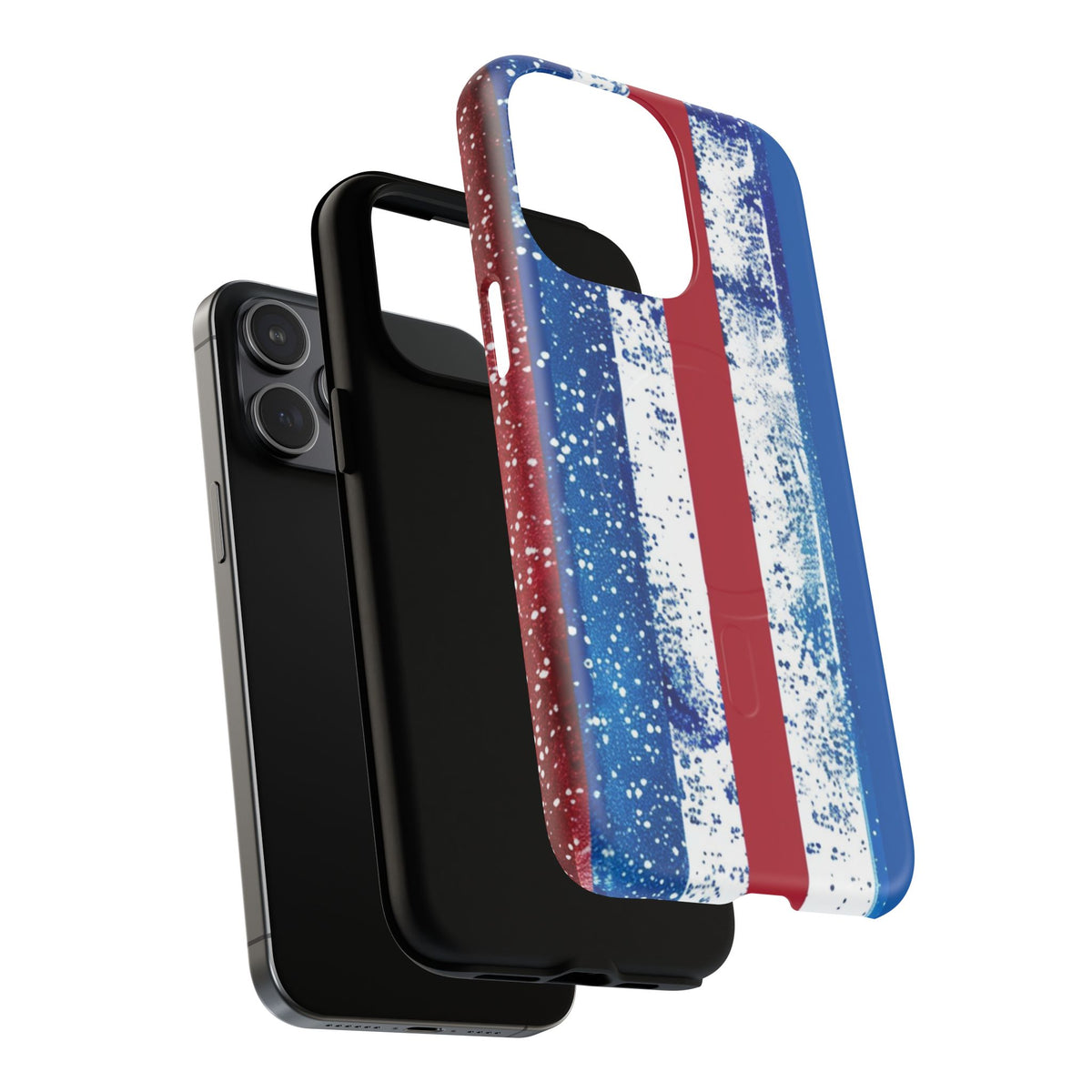 Patriotic Stripes Phone Case | Bold American Flag Design -Tough Magnetic iPhone Cover