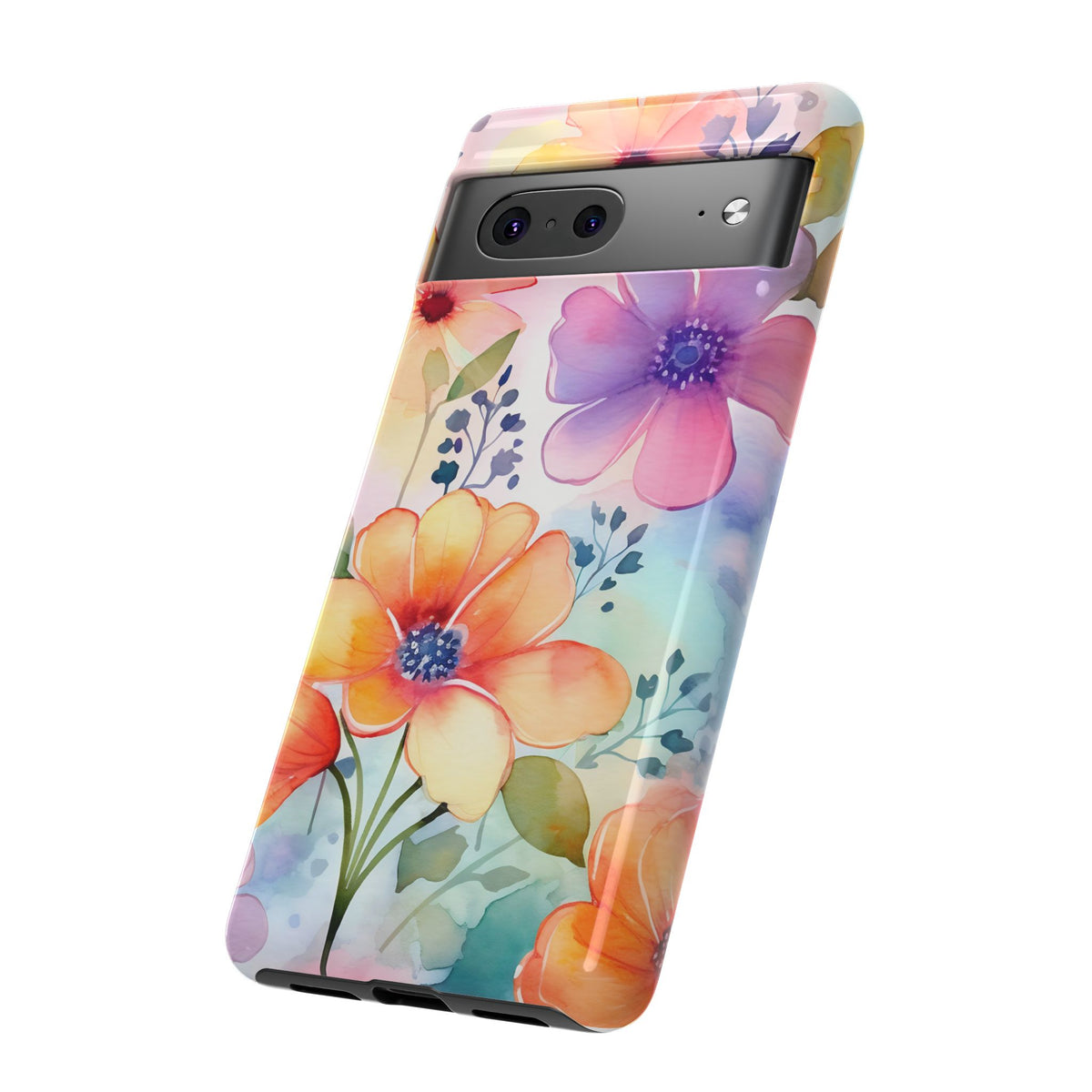 Phone Case - Spring Flower Watercolor Tough Case