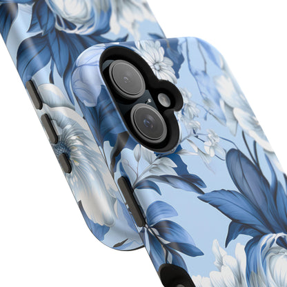Elegant Blue Floral Phone Case