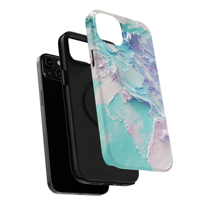 Aqua Abstract Impact-Resistant Phone Case