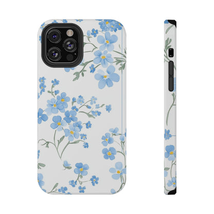 Blue Flower Design Floral Phone Case