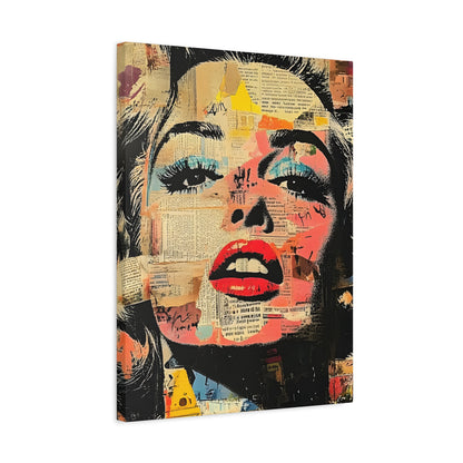 Pop Art Marilyn Monroe Canvas Print — Stretched Matte Wall Art