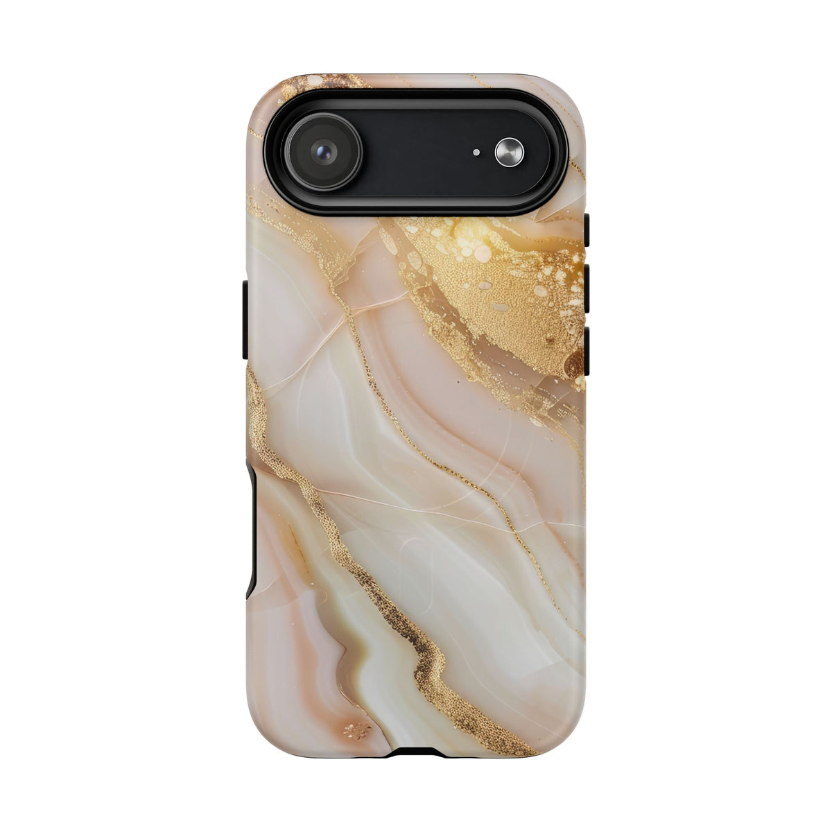 Gold Marble phone case -Tough Magnetic iPhone Case