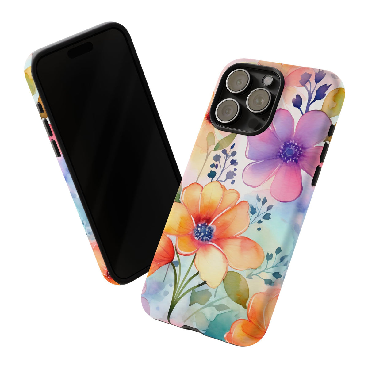 Phone Case - Spring Flower Watercolor Tough Case