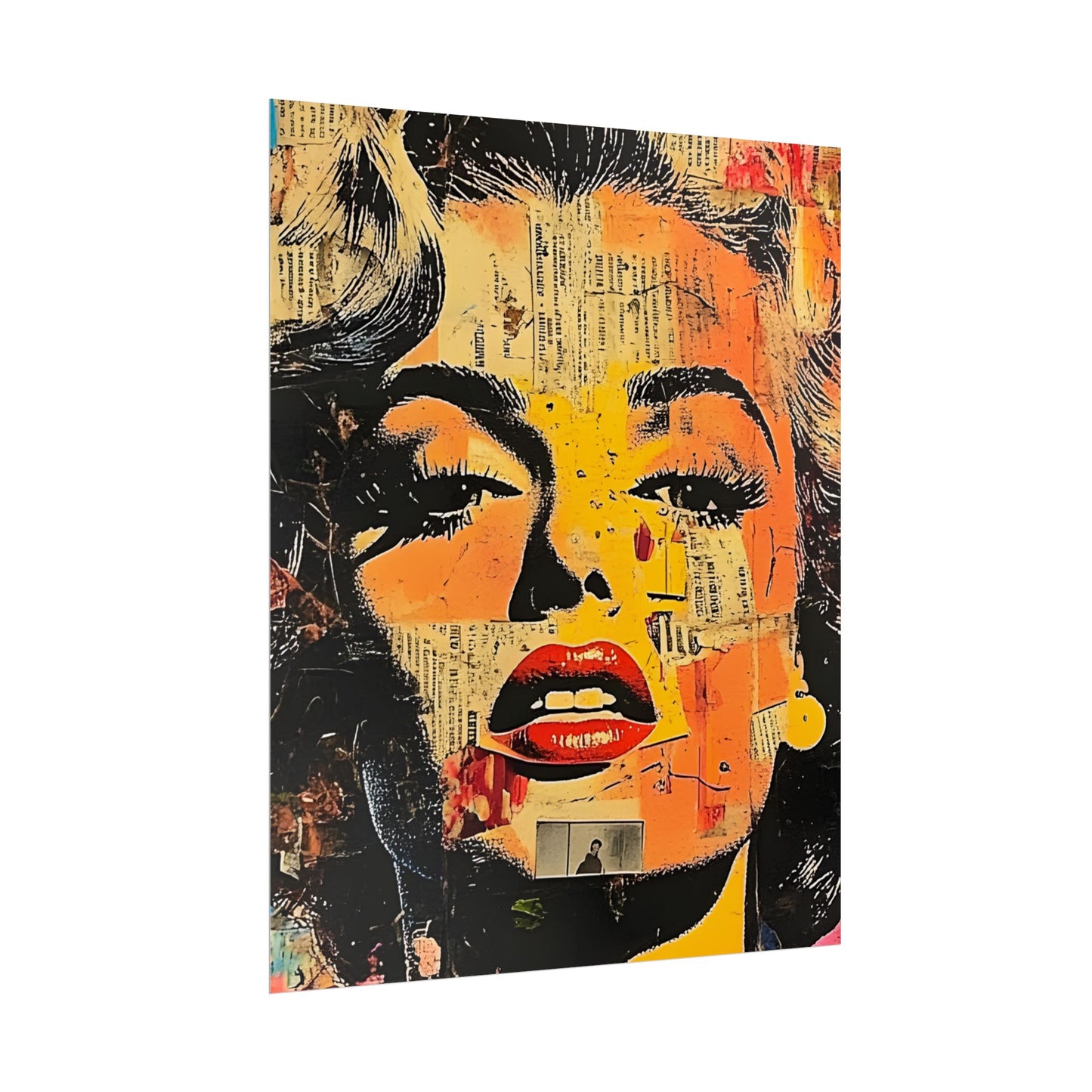 Wall Art Poster - Retro Pop Culture Woman 16, Comic Book Style