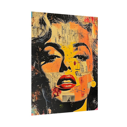Wall Art Poster - Retro Pop Culture Woman 16, Comic Book Style