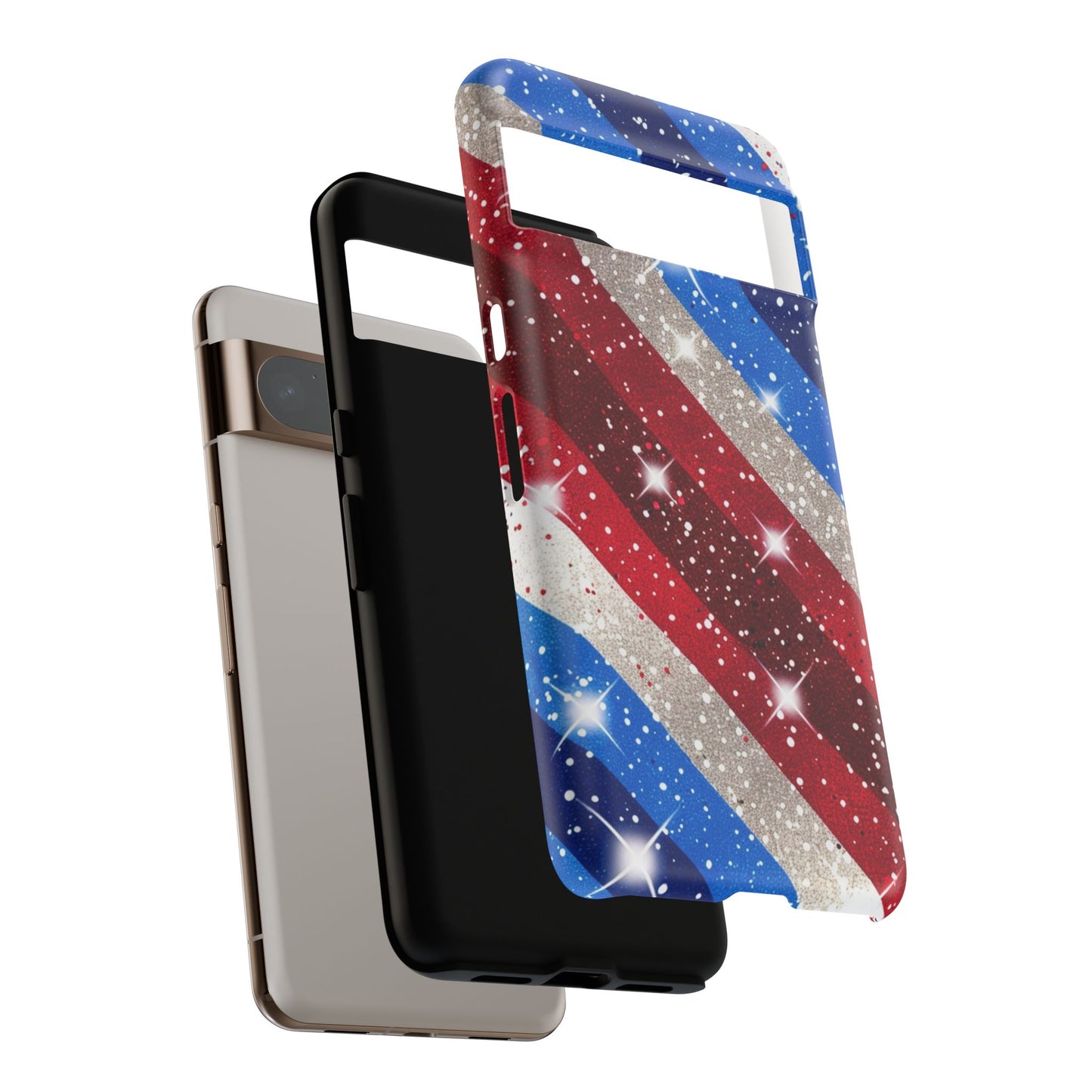 Glittery Patriotic Phone Case - Tough Cases