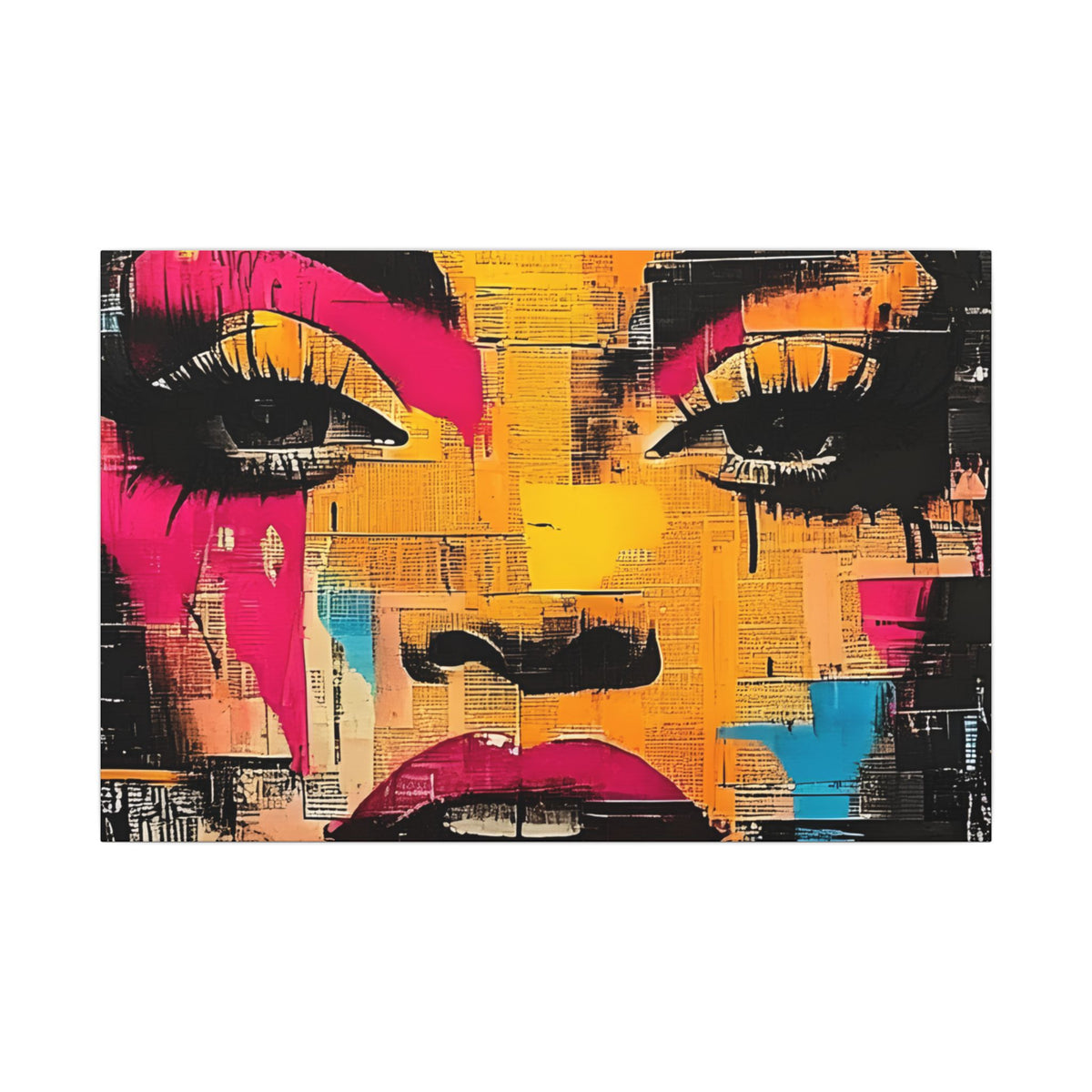 Canvas Wall Art - Retro Pop Culture Women 1