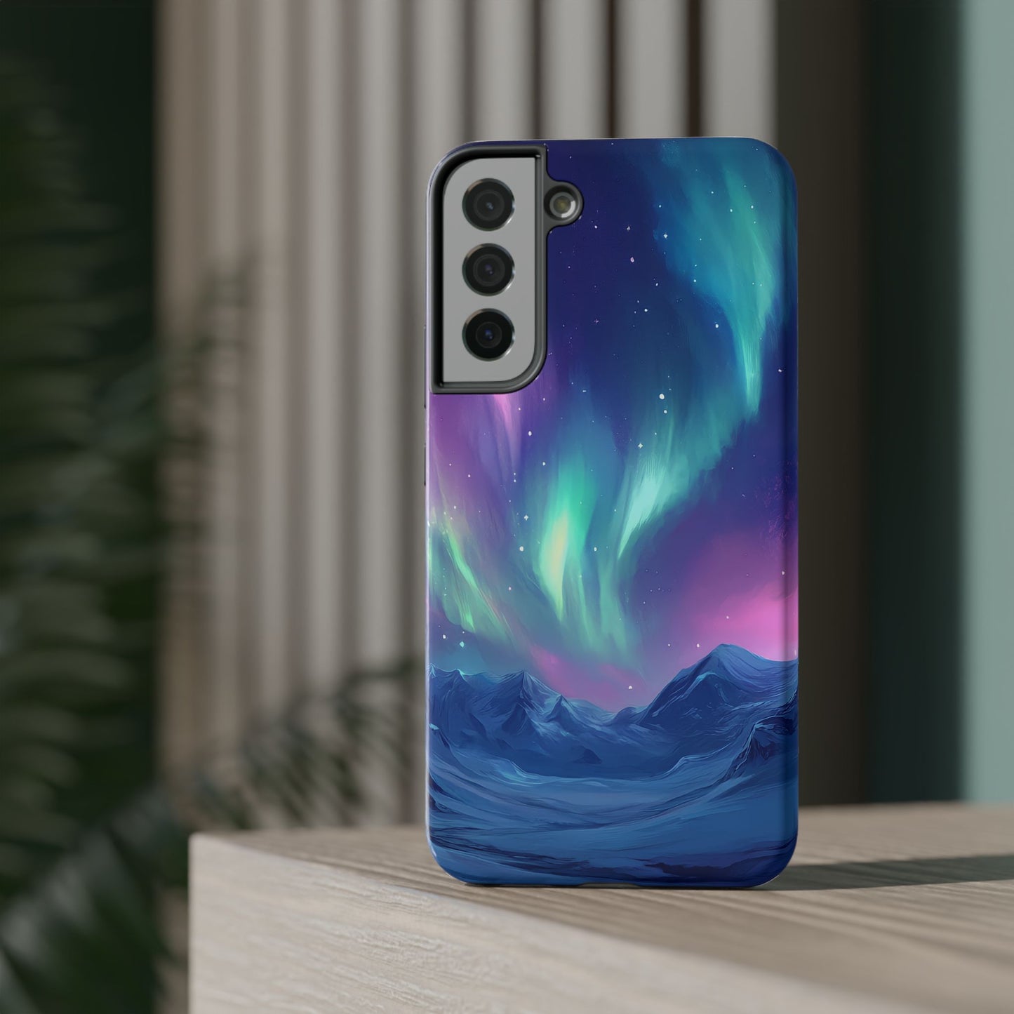 Aurora Borealis Impact-Resistant Phone Case - Colorful Northern Lights Design-2