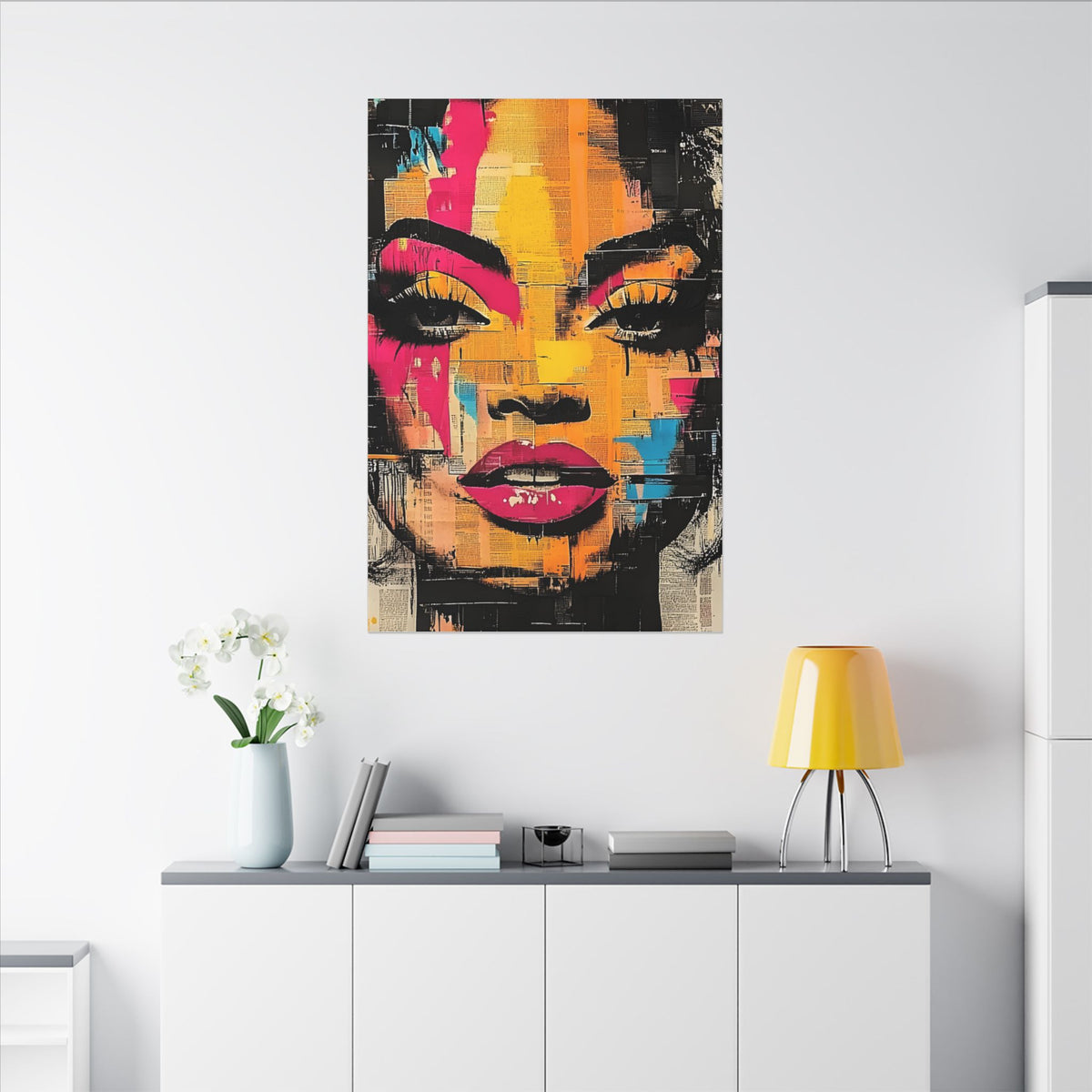 Canvas Wall Art - Retro Pop Culture Women 1