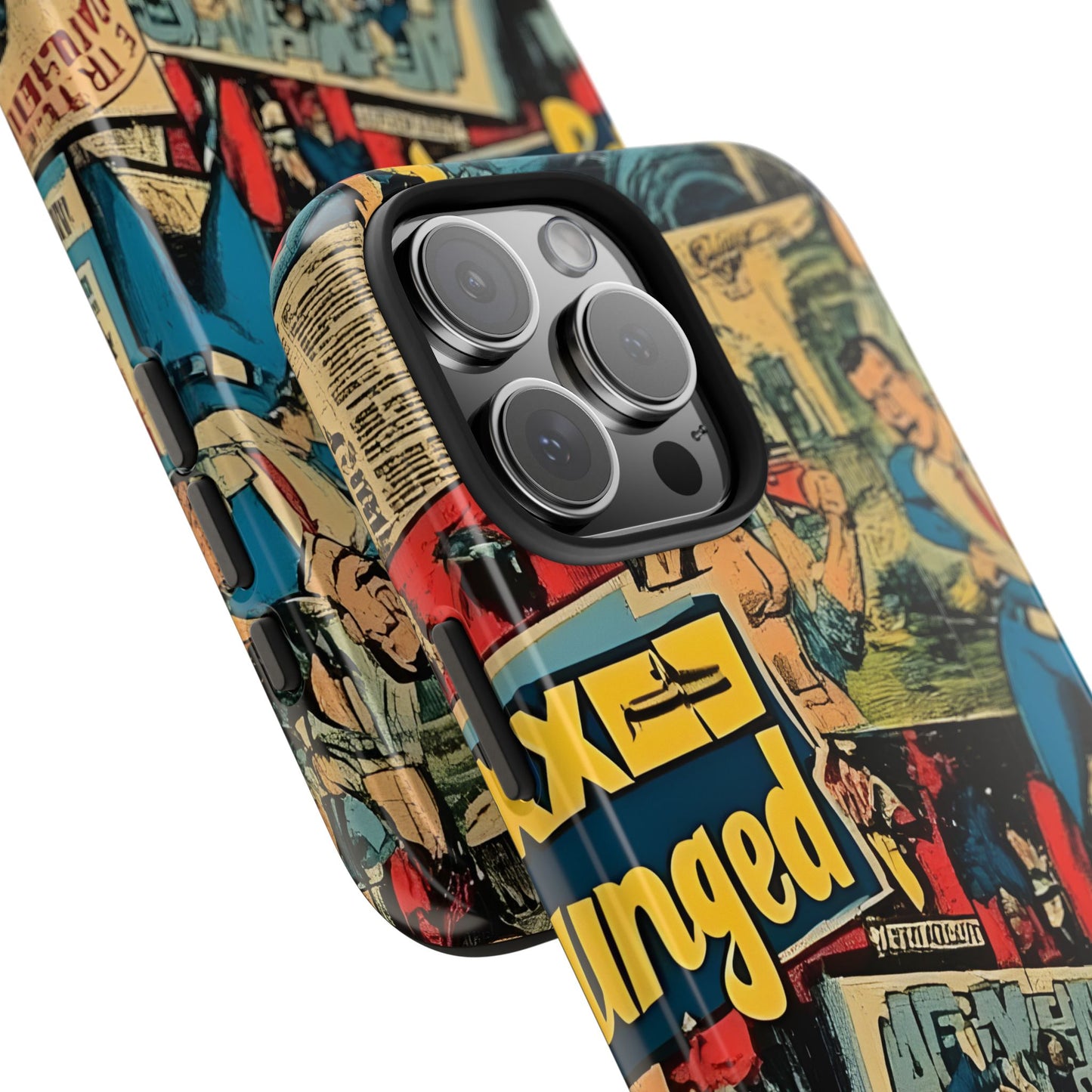 Vintage Comic - Tough Phone Cases, Superhero Phone Covers