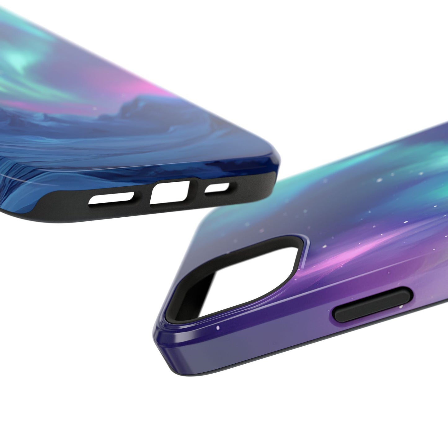 Aurora Borealis Impact-Resistant Phone Case - Colorful Northern Lights Design-2