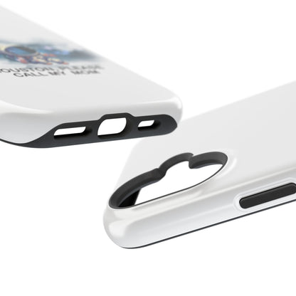 Astronaut Phone Case - "Houston, Please Call My Mom" Impact-Resistant Cover for Space Lovers