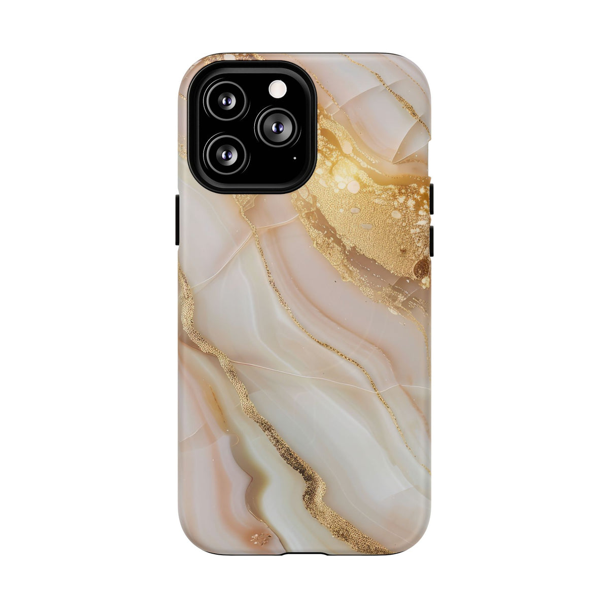 Gold Marble phone case -Tough Magnetic iPhone Case