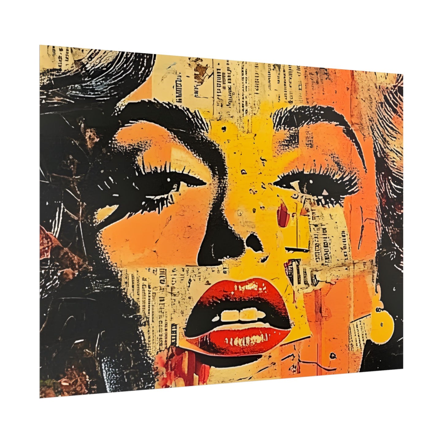 Wall Art Poster - Retro Pop Culture Woman 16, Comic Book Style