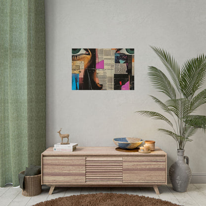 Wall Art Poster - Retro Pop Culture Woman 14 Comic Book Style