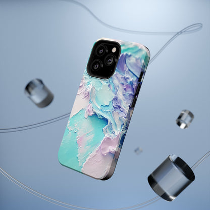 Aqua Abstract Impact-Resistant Phone Case