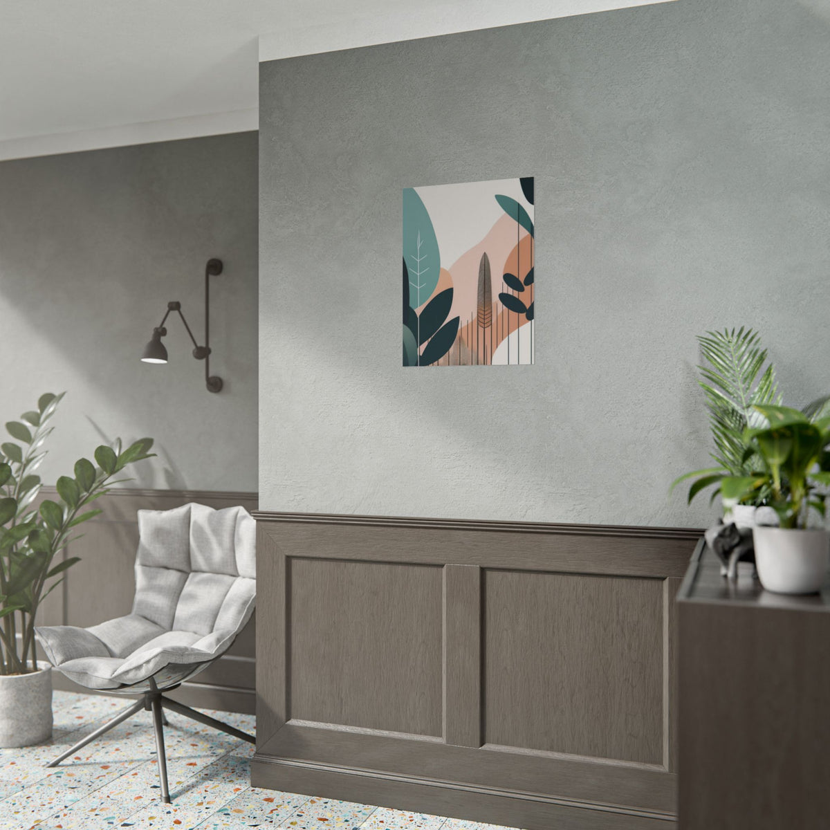 Mid- century nature design poster