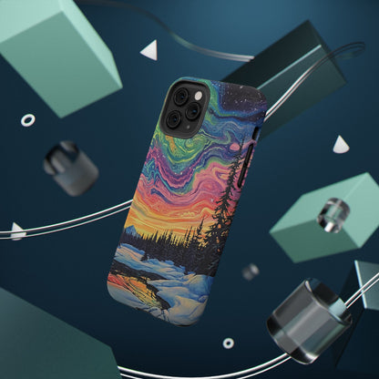 Nature-Inspired Impact-Resistant Phone Case - Vibrant Galaxy Sky Design