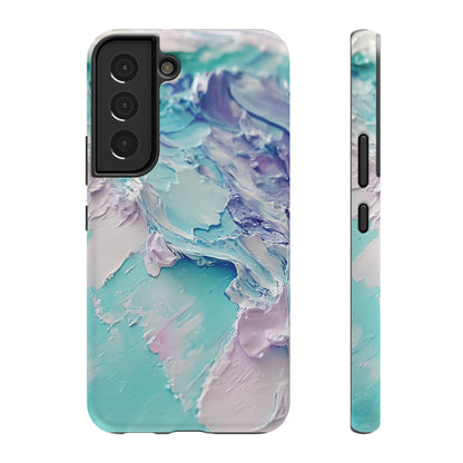 Aqua Abstract Impact-Resistant Phone Case