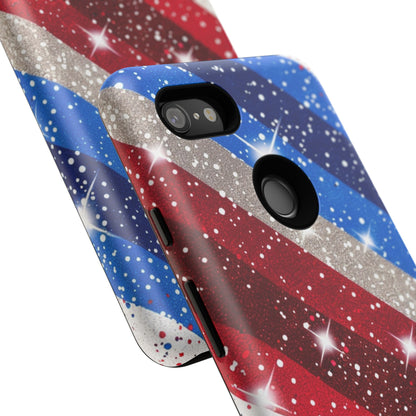 Glittery Patriotic Phone Case - Tough Cases