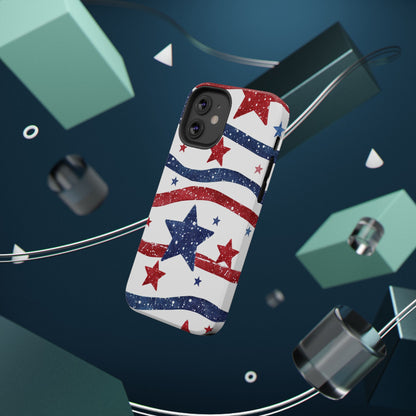Stars & Stripes Design Impact-Resistant Phone Case