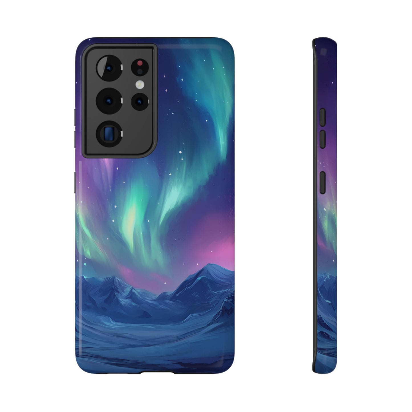 Aurora Borealis Impact-Resistant Phone Case - Colorful Northern Lights Design-2