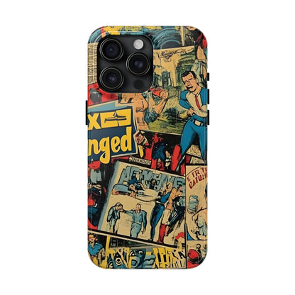 Vintage Comic - Tough Phone Cases, Superhero Phone Covers